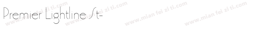 Premier Lightline St字体转换